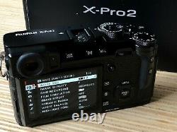 Fujifilm X-Pro2 Camera Body Box, Strap, Battery/Charger Fuji XPRO2 Black