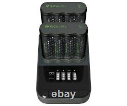 GP Recyko Pro D861 Charging Dock + 2 P461 Charger Chargers + 8 Aa