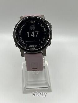 Garmin Fenix 6s Pro Solar Smartwatch Amethyst Steel GPS Running Charger Band