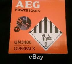 Genuine AEG L1890RHD 18V PRO HD 9.0Ah Li-ion Battery 9Ah (NEW)