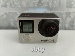 Go Pro Hero 4 Action Camera + Screen 2 Batteries 16GB Card Charger + Accessories