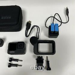 Go Pro Hero 9 Black withMedia Mod, 128gb Micro Sd, 3 batteries, charger, case