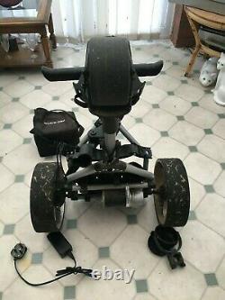 Golf trolley electric Pro Rider with battery, charger, umbrella & cup holder