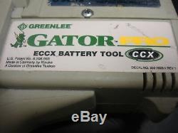 Greenlee Eccx Gator Pro 6 Ton Cordless Hydraulic Crimper Set Battery Charger