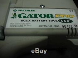 Greenlee Eccx Gator Pro 6 Ton Cordless Hydraulic Cutter Set Battery Charger