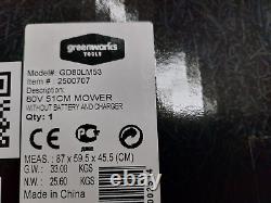 Greenworks pro 51cm 80v lawnmower NO Battery / Charger