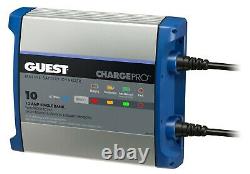 Guest 2710A Charge Pro Battery Charger 10 Amp 12 Volt Output 1 Bank (10) / 120 V