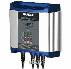 Guest 2731A Charge Pro Battery Charger 30 Amp 12/24/36 Volt Ouput 3 Bank 10/10/