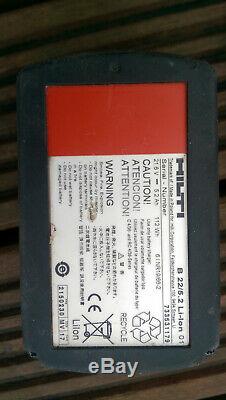 HILTI AG 125-A22 Pro Angle Grinder 2x B22 5Ah Batteries & Charger +original case
