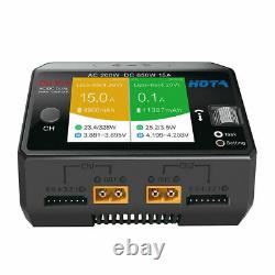 HOTA D6 Pro AC 200W DC 650W 15A2 Dual Lipo Charger Wireless Charging Batteries