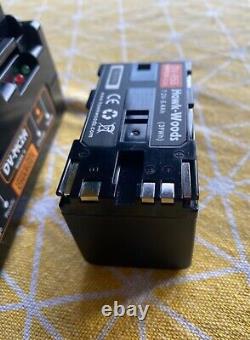 Hawkwoods 2xDV-955 Batteries and charger. Canon BP-955 compatible