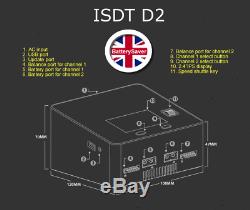 ISDT D2 Dual Channel 200W 24A Professional Smart Balance LiPo Battery Charger