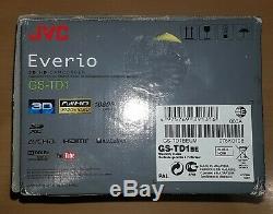 JVC EVERIO GS-TD1 FULL HD 3D 2D Camcorder, Boxed, Battery, charger, remote