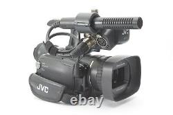 JVC GY-HM100E Camcorder ProHD Handheld 3-CCD With Mic, Charger and Battery