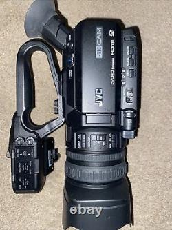 JVC GY-HM170E 4K Camcorder 2 Batteries And Chargers 42 Hours Use Only Mint