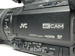 JVC GY-HM170U 4K Camcorder + 2 Batteries, Charger, Bag