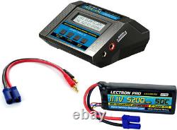 Lectron Pro ACDC-10A Multi-Chemistry Battery Charger with11.1V EC5 3S Lipo Battery