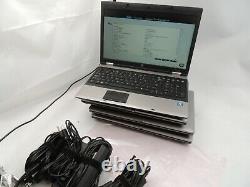 Lot of 4 HP 6555B Laptop / AMD 2.1GHZ / 2GB DDR3 / 160GB Battery & Charger