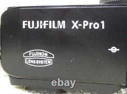 MINT Fujifilm X-Pro 1 Mirrorless Camera Fuji + CHARGER. BATTERY STRAP BODY CAP
