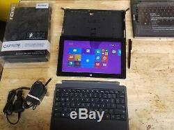 Microsoft Surface Pro 2 Wi-Fi, New battery. Many bundled accessories and chargers