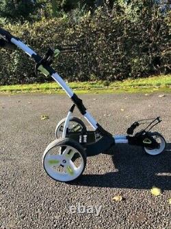 Motocaddy M1 Pro folding trolley white with 36 hole lithium battery + charger