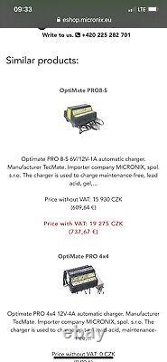 Motorcycle Battery Charger OPTIMATE PRO 4-S Used In Very Good Condition