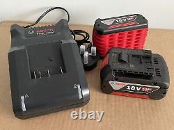 NEW 2x GBA 18V 5.0Ah BOSCH Professional Coolpack Batteries + GAL 18v-40 Charger