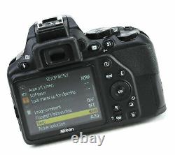 Nikon D3500 DSLR Camera & AF 18-55mm Lens Kit Battery & Charger 2,272 Shots