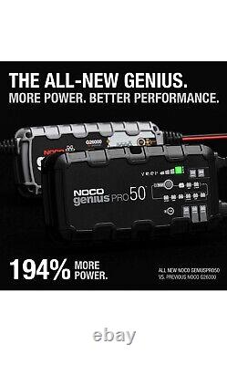 Noco Genius Pro 50,50A Professional Smart Car Charger 6V 12V and 24V