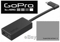Original GoPro HERO 7 6 5 BLACK PRO 3.5mm MIC ADAPTER + EXTRA BATTERY + CHARGER