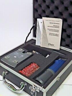 Oster Power Pro Ultra Kit- Blue Charger Extra Battery Box Clipper No 10