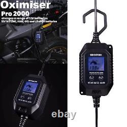 Oxford EL203EU Oximiser Pro 2000 Motorcycle battery Charger optimiser EU Plug