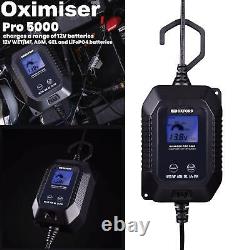 Oxford EL204EU Oximiser Pro 5000 Motorcycle battery Charger optimiser EU Plug