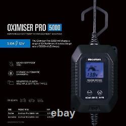 Oxford Oximiser Pro 5000 Motorcycle Battery Charger Optimiser 6/12V Trickle