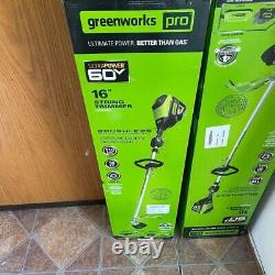 PRO String Trimmer 60V Battery 16 in. Cordless Capable 4.0 Ah Battery Charger