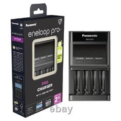 Panasonic Eneloop PRO Professional Charger LCD screen DEL USB output BQ-CC65