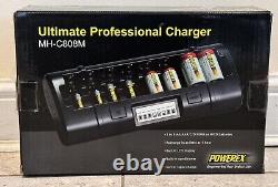 Powerex ULTIMATE PROFESSIONAL 1-8 AA AAA NICD NIMH BATTERY SOFT RAPID CHARGER