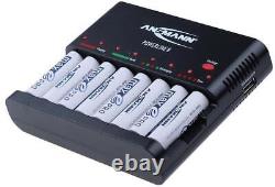 Powerline 8 Nicd / Nimh Battery Charger With 4x Aa Max-e Pro Batteries