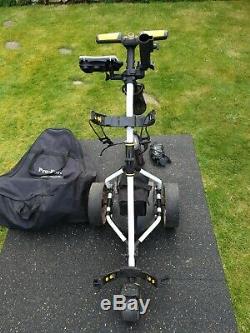 Pro-Force Electric Golf Trolley Used, 2 Batteries, Charger & Carry Bag