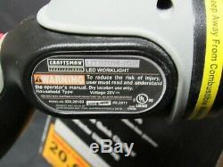RARE Craftsman Professional 20 volt Black Drill Light Lithium Battery Set 31896