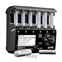 SKYRC NC2500 Pro 6 Slot AA AAA Battery Charger Motor Analyzer Phone Charger UK
