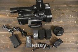 SONY HXR-NX100 Full HD NXCAM Camcorder 3x Batteries & Charger, PSU, 128GB memory