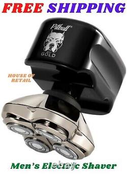 Skull Shaver Pitbull Gold PRO Men's Electric Head and Face Shaver, (USB Charger)