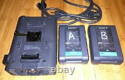 Sony BC-L50 Li-Ion Pro Video Charger with2 Sony BP-L40 Battery 14.4V 2.7Ah V-Mount