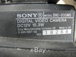 Sony Dxc-d35ws Video Camera Digital Dvcam Fuji A16 Lens Bc-m50 Battery Charger