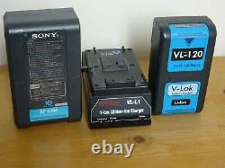 Sony & Hawkwoods V Lock Professional Twin Battery / Charger Kit