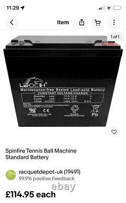 Spinfire Pro 2 Tennis Ball Machine Standard Battery & Charger