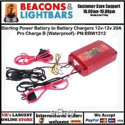 Sterling Power Battery to Battery Chargers 12v-12v 20A Pro Charge B (Waterproof)
