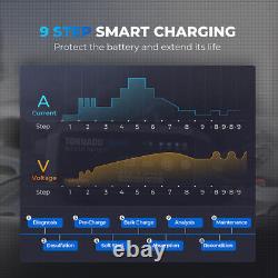 TOPDON TORNADO30000 30A 6/12/24V Professional Car Battery Charger with 12 Modes