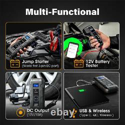 TOPDON V2000PROS Car Jump Starter Booster Battery Tester Power Bank Bluetooth UK
